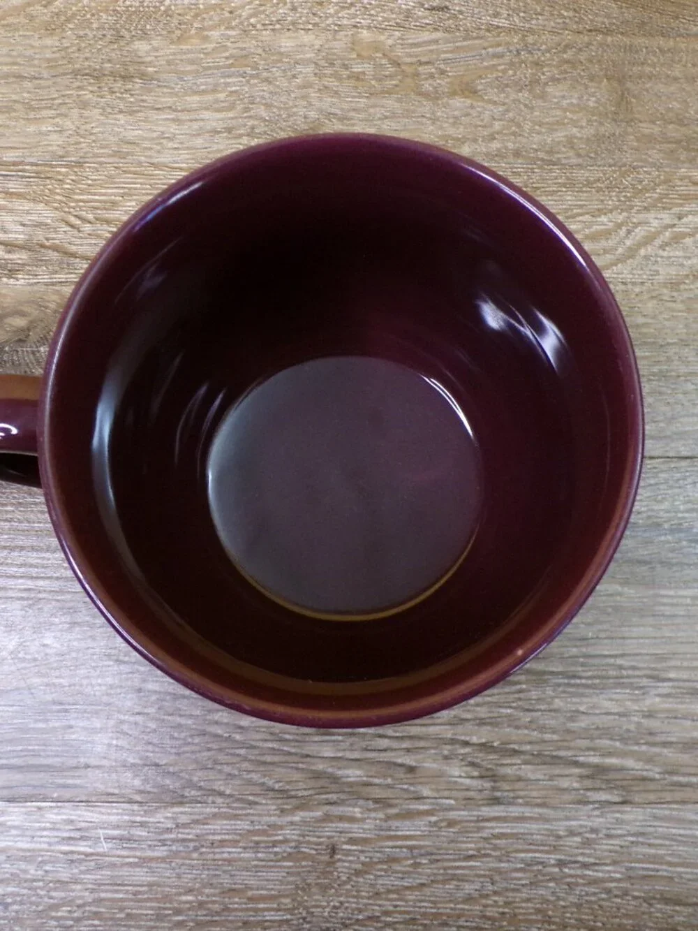 PIER 1 Oversized 24 Oz Coffee Mug Soup Bowl Maroon Essential Cafe Au Lait